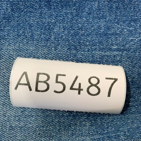 Mother Women Jeans 24 Blue Denim The Stunner Two Step Fray Runaway Train 27" - Picture 11 of 11